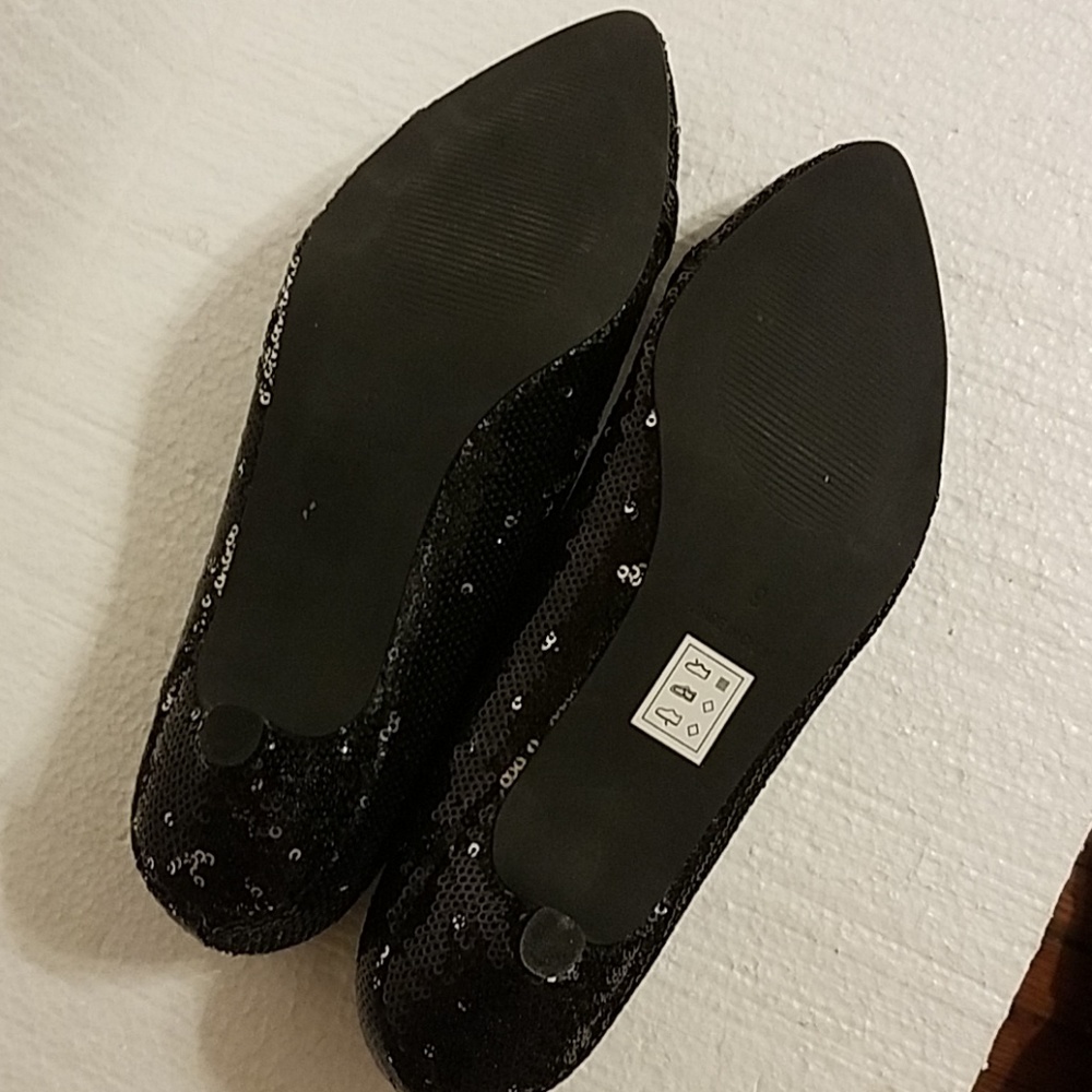 Ashro Black Sequined kitten heels - Picture 6 of 6